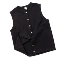 Flore Flore Poppy Sleeveless Cardigan in Black