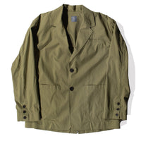 Grei Box Blazer in Army Green