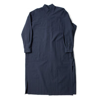 Grei Relaxed Kaftan Shirt Dress in Midnight