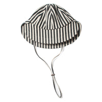 Hansel from Basel Stripe Tulip Bucket Hat in Black