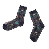 Hansel from Basel Wildflower Sheer Crew in Black