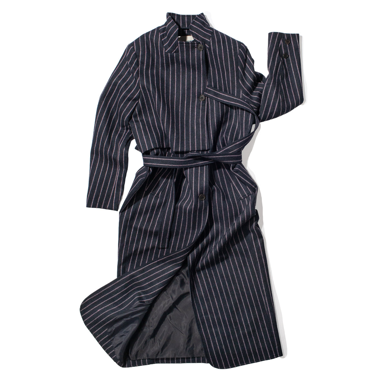 Henrik Vibskov Evening Coat in Pinstripe – JUDITH
