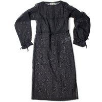 Henrik Vibskov Long Delivery Dress in Dark Stormy Sea