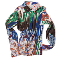 Henrik Vibskov Slope Blouse in Graphic Slopes Light