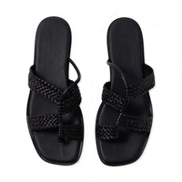 Hereu Lina Woven Sandal in Black