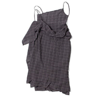 Hope Occasion Dress in Grey Check Voile