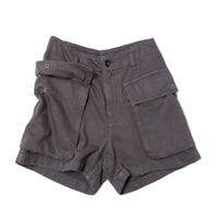 Hope Unwind Shorts in Washed Black Fluid Tencel