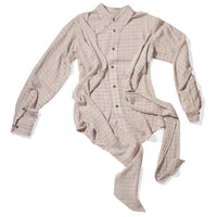 Hope Twisty Shirt in Airy Pink Check