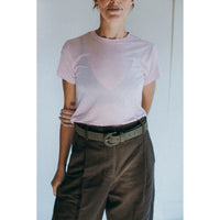 Baserange Bamboo Tee Shirt in Doro Pink