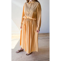 Apiece Apart Hanne Tie Maxi Skirt in Sun Butter