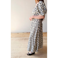 Apiece Apart Anni Scoop Maxi Dress in Yayoi Black & White