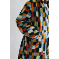 Henrik Vibskov Banana Coat in Brushed Squares