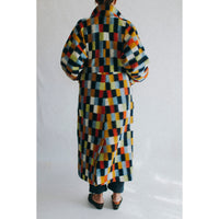 Henrik Vibskov Banana Coat in Brushed Squares