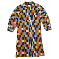 Henrik Vibskov Banana Coat in Brushed Squares