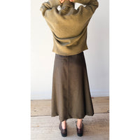 Rachel Comey Montrose Skirt in Heather Brown