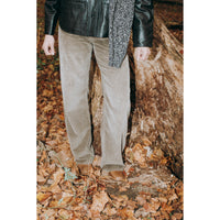 Kallmeyer Column Leg Jean in Mink Distressed Corduroy