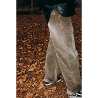 Kallmeyer Column Leg Jean in Mink Distressed Corduroy