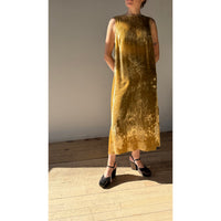 6397 Selvedge Shift Dress in Gold