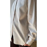 Maria McManus Covered Placket Tunic Shirt in Smoke Stripe