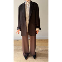 Sayaka Davis Two Button Blazer in Dark Brown