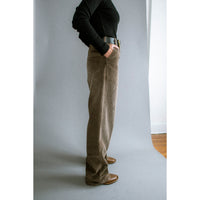 Kallmeyer Column Leg Jean in Mink Distressed Corduroy