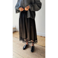 Maria McManus Gathered Skirt in Black