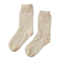 Hansel from Basel Anise Sheer Crew in Ivory