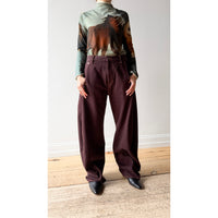 Sayaka Davis Barrel Denim in Sangria
