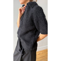 Sayaka Davis Compact Knit Polo in Black