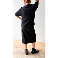 Sayaka Davis Compact Knit Polo in Black