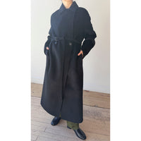 Studio Nicholson Mori Double Faced Coat in Darkest Navy