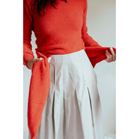 Kallmeyer Dakota Pleated Skirt in Elephant