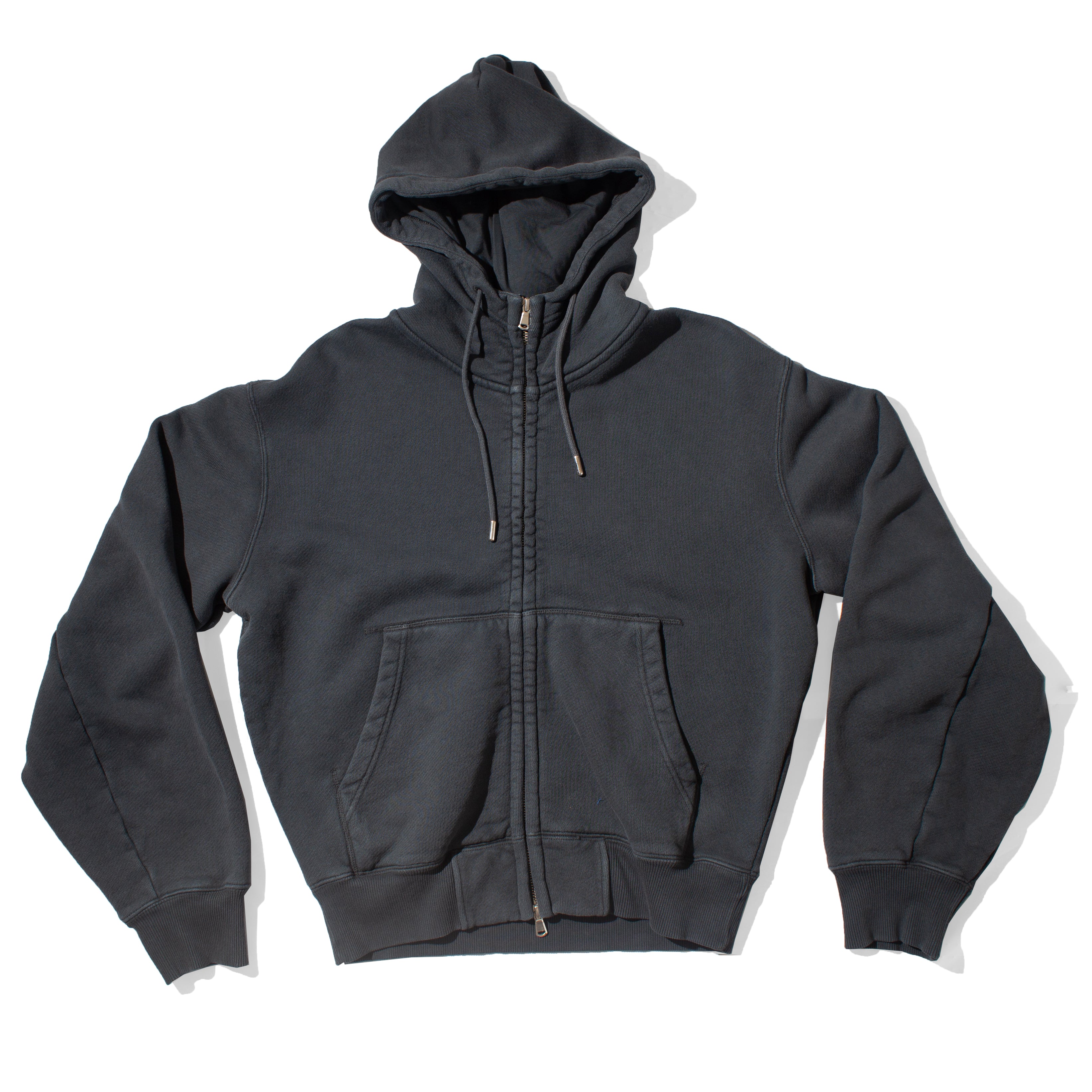 Hope Bubble Zip Hoodie in Washed Black – JUDITH