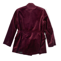 Rodebjer Stand Velvet Blazer in Winetasting