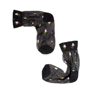 Hansel from Basel Rosebud Sheer Crew in Black