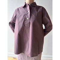 MHL. Swing Shirt in Mineral Pink Washed Cotton Poplin