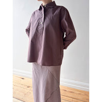 MHL. Swing Shirt in Mineral Pink Washed Cotton Poplin