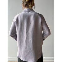 Caron Callahan Carissa Shirt in Lilac Silk Linen