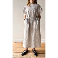 Nicholson & Nicholson Eve Dress in Grey Stripes