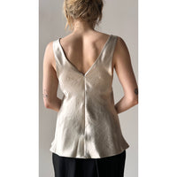 Maria McManus Deep V Tunic in Champagne