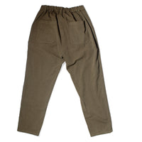 Pas de Calais Cotton Grosgrain Tapered Pants in Khaki