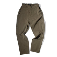 Pas de Calais Cotton Grosgrain Tapered Pants in Khaki