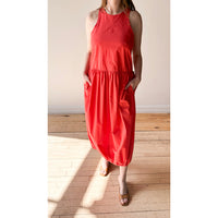 Sayaka Davis Balloon Tank Dress in Vermilion