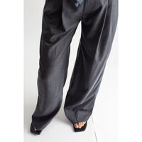 Kallmeyer Roxana Low-Rise Trouser in Navy Houndstooth