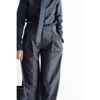 Kallmeyer Roxana Low-Rise Trouser in Navy Houndstooth