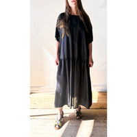 Black Crane Easy Dress in Faded Black