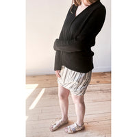 Lauren Manoogian Boucle V Neck in Black