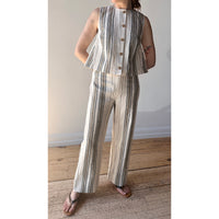 Apiece Apart Stripe Merida Pant in Affogato Stripe