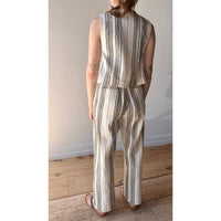 Apiece Apart Stripe Merida Pant in Affogato Stripe