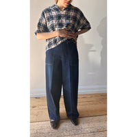 Serge W Side Zip Pants in Faded Blue